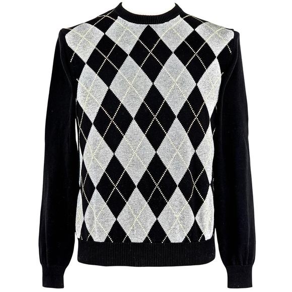 Ivy League Brooks Brothers Argyle Supima Cotton Sweater Men’s Medium - Picture 2 of 12